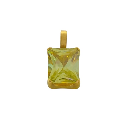 [5071/CCT] COLGANTE BAGUETTE 6x4MM COLOR CITRINO.