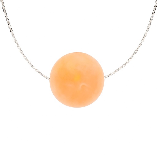 [3831R] 8MM ROSE GOLD NECKLACE.45CM CHAIN.