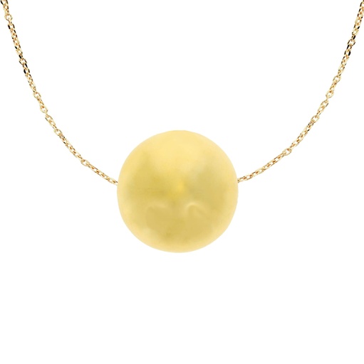 [3831] 8MM BALL NECKLACE.45CM CHAIN.