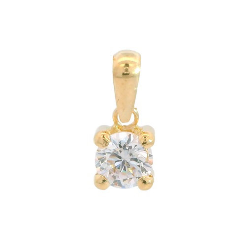 [2363/C] 5MM CZ PENDANT.