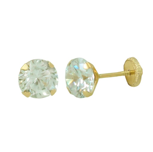 [6804] PENDIENTES GARRA INGLESA 4MM.TORNILLO.