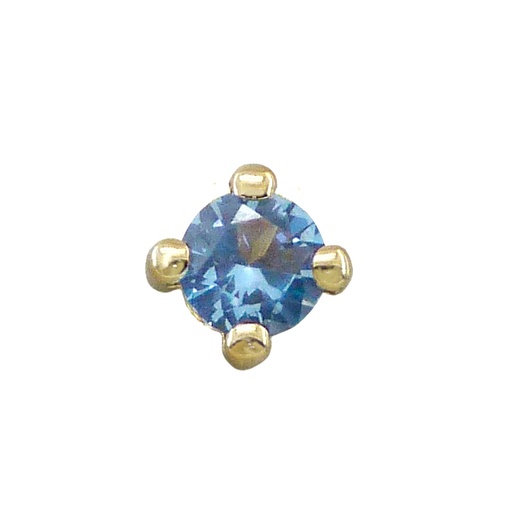 [2363/GA] COLGANTE GARRA PIEDRA AZUL 5MM SIN REASA