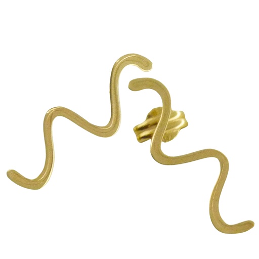[5107] 20MM WAVY EARRINGS.PUSHBACK.