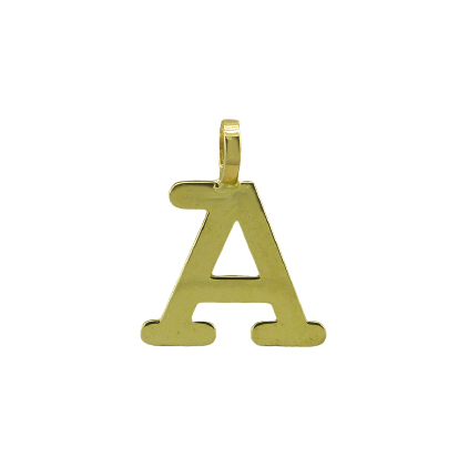 [5000A] INITIAL "A" PENDANT.10MM.