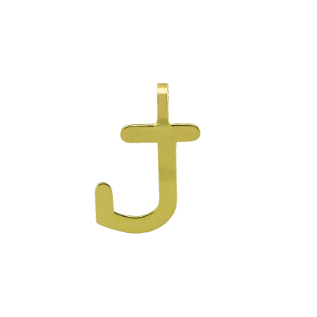 [5000J] INITIAL "J" PENDANT.10MM.