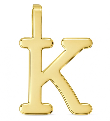 [5000K] COLGANTE INICIAL LETRA "K".10MM