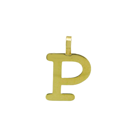 [5000P] INITIAL "P" PENDANT.10MM.