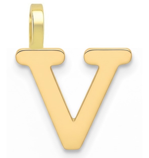 [5000V] COLGANTE LETRA "V"10MM