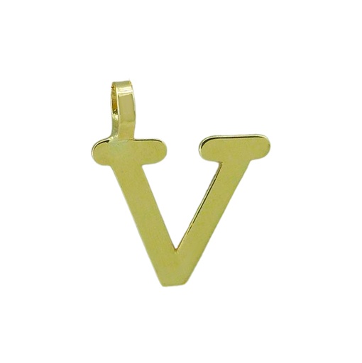 [5000V] INITIAL "V" PENDANT.10MM.