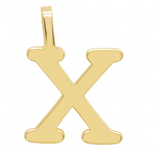 [5000X] COLGANTE INICIAL LETRA "X".10MM