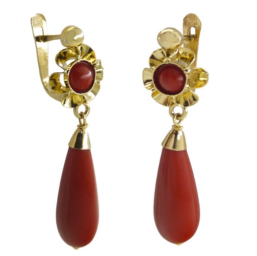 [6050C] CORAL REEF COLOR EARRINGS .30MM.