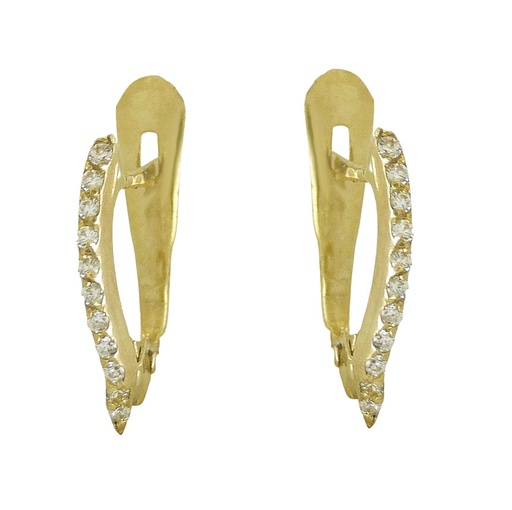 [5692] CZ LEVERBACK EARRINGS.