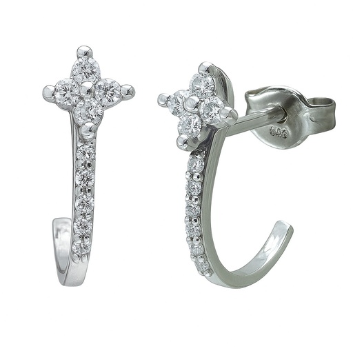 [B4166B] 1.5 AND 1.00 MM DIAMONDS EARRINGS.H-SI 0.20 CT TW