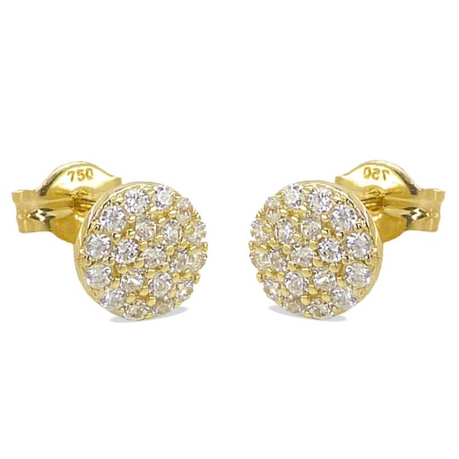 [4693] 6MM ROUND STUD EARRINGS.PUSHBACK