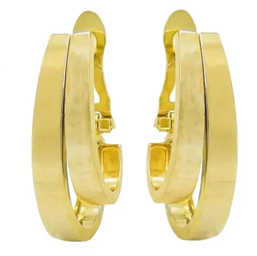 [4079] PENDIENTES DOBLE ARO 20x8MM CIERRE CATALAN.