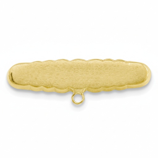 [6238] BROCHE BEBE  MATIZADO 30x9MM