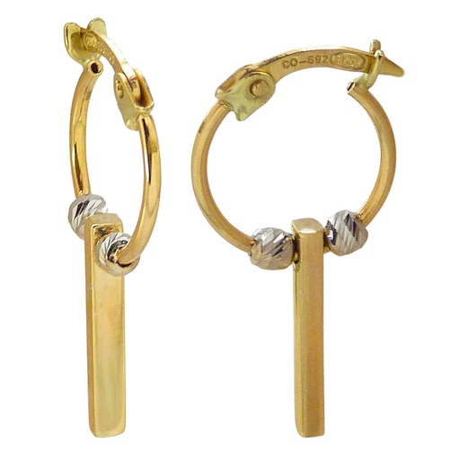 [5354] AROS BICOLOR CON BARRETA Y BOLAS.