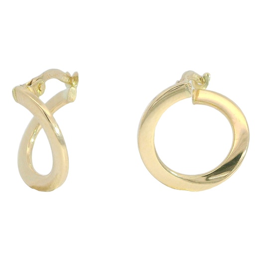 [4790] 15MM TWISTED HOOP EARRINGS.