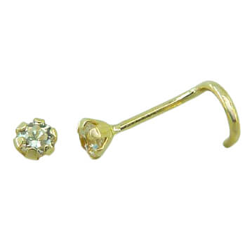 [1252] 2MM CZ NOSE PIERCING.
