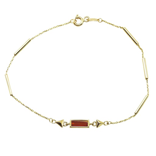 [5421] PULSERA AGATA SARDONICA