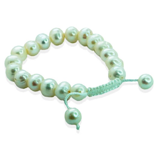 [2632/L] PULSERA ELASTICA CON PERLAS. Perla Cultivada