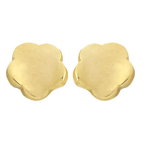 [4295] 12MM FLOWER STUD EARRINGS.